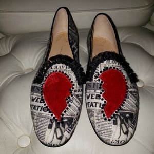 Charlotte Olympia heartbroken slipper flats